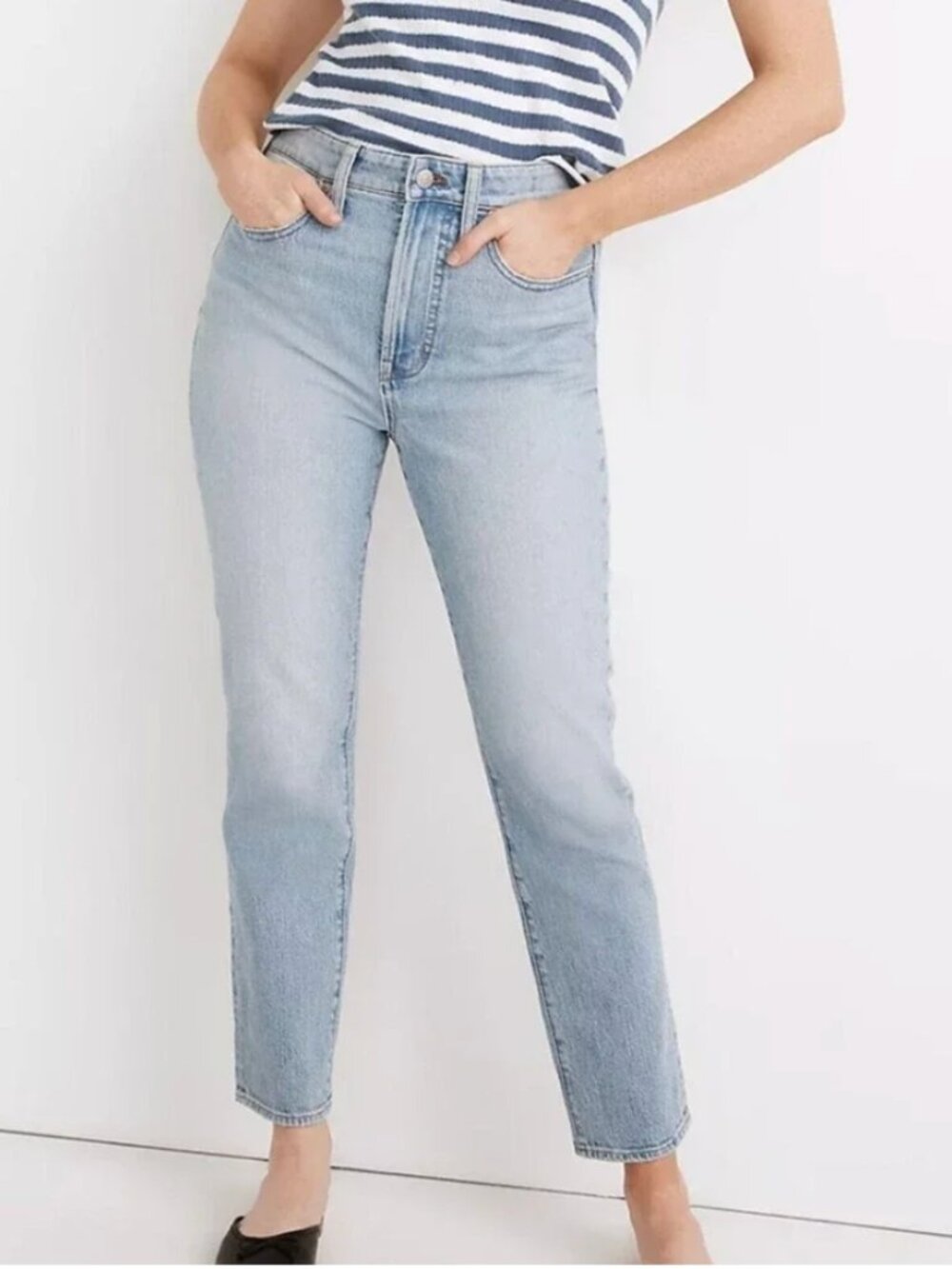 Madewell Curvy Perfect Vintage Jeans 25 Fiore Wash High Rise Tapered